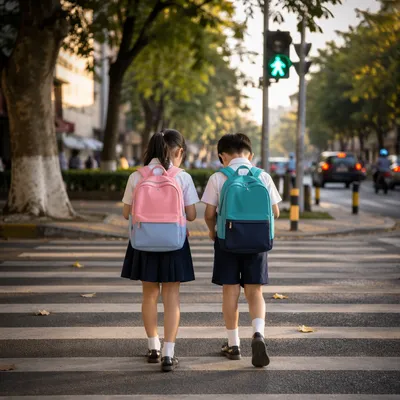Children Praying on Back to School Morning