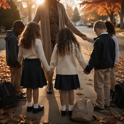 Back to School Prayer Circle at Sunrise