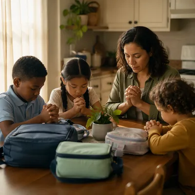Family Prayer Before School Morning
