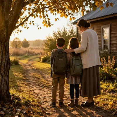 Back to School Prayer in Autumn