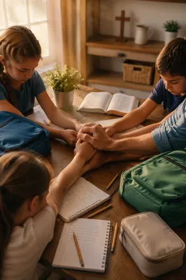 Back to School Morning Prayer with Children