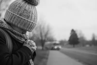 Quiet Back to School Prayer Child