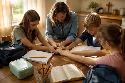 Back to School Morning Prayer with Children