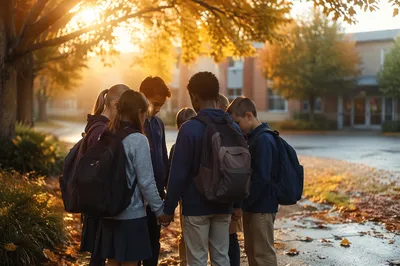 Back to School Prayer Circle at Sunrise