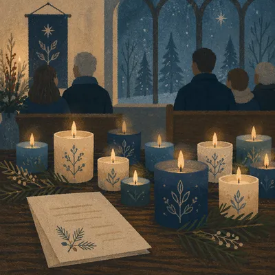 Blue Christmas Candlelight Service in Chapel