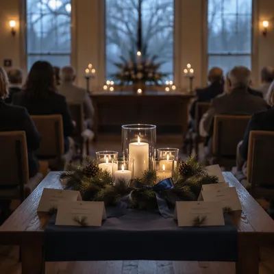 Quiet Blue Christmas Candle Remembrance Service