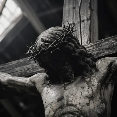 Shadowed Crown and Cross for Christ the King