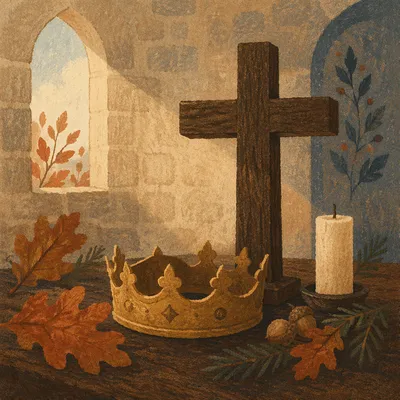 Christ the King Sunday Crown and Cross