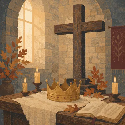 Christ the King Crown and Cross Altar