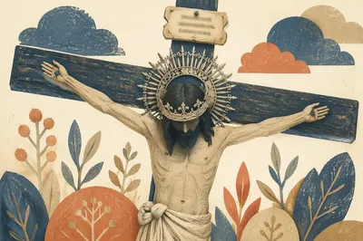 Christ the King Crowned Crucifix