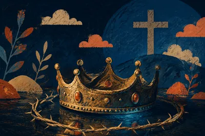 Christ the King Sunday Crown and Cross