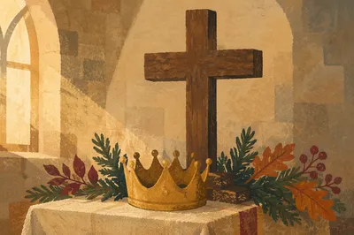 Christ the King Sunday Crown and Cross