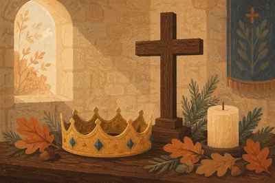 Christ the King Sunday Crown and Cross