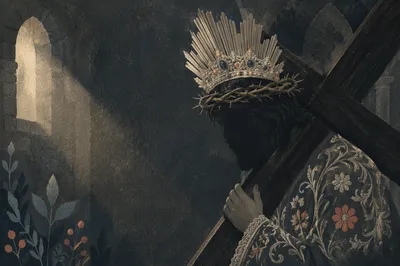 Christ the King Sunday Crown and Cross