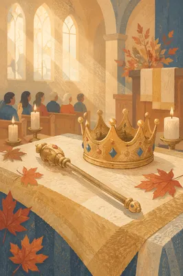 Christ the King Sunday Crown and Scepter