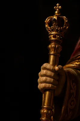 Christ the King Sunday Golden Scepter Detail