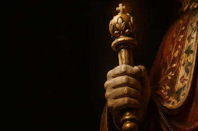 Christ the King Sunday Golden Scepter Detail