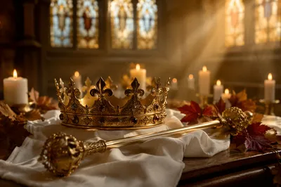 Christ the King Sunday Crown and Scepter