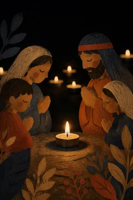 Warm Christmas Candlelight Prayer Vigil