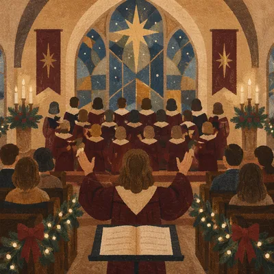 Christmas Choir Cantata in Church Robes