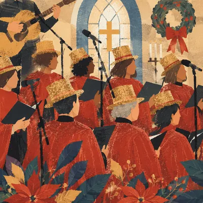 Christmas Choir Cantata in Church Robes