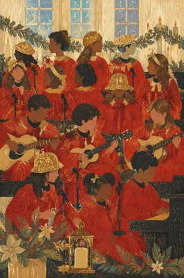 Christmas Choir Cantata in Red Robes