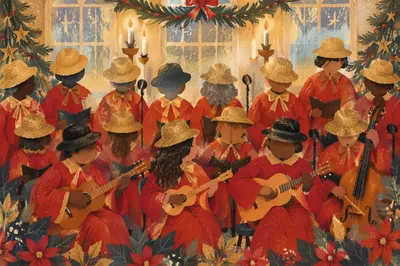 Christmas Choir Cantata in Red Robes