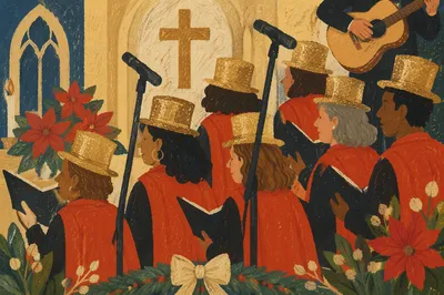 Christmas Choir Cantata in Church Robes