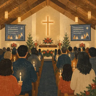 Christmas Eve Candlelight Congregation in Sanctuary