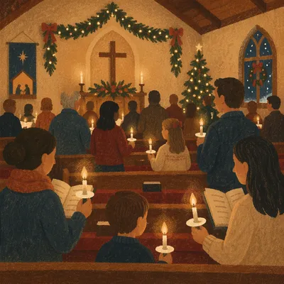 Christmas Eve Candlelight Congregation in Sanctuary