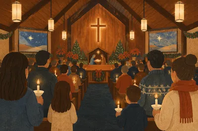 Christmas Eve Candlelight Service in Sanctuary