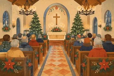 Christmas Eve Candlelight Congregation in Sanctuary