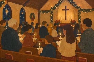 Christmas Eve Candlelight Congregation in Church