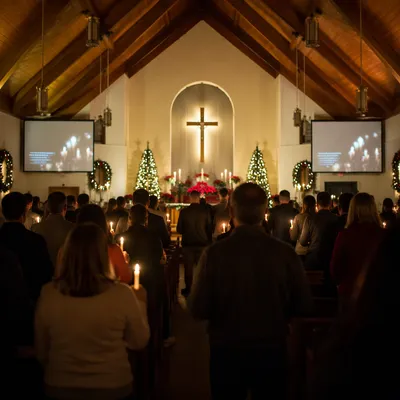 Christmas Eve Candlelight Service in Sanctuary