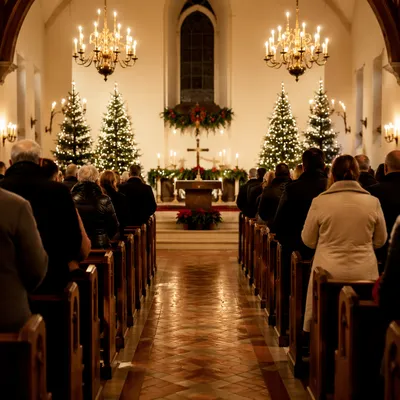 Christmas Eve Candlelight Service in Church