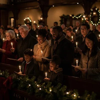 Christmas Eve Candlelight Congregation in Church