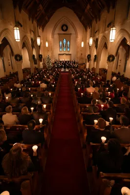 Christmas Eve Candlelight Service in Historic Chapel