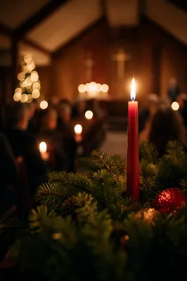 Christmas Eve Candlelight Service Candle