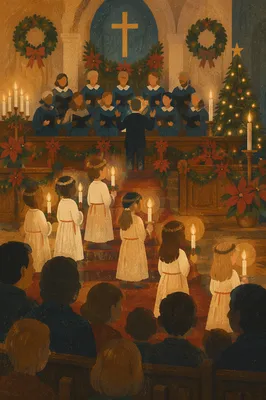 Christmas Nativity Candlelight Service in Sanctuary