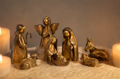 Candlelit Brass Nativity on Christmas Eve