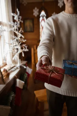 Generous Christmas Giving in Cozy Church Room