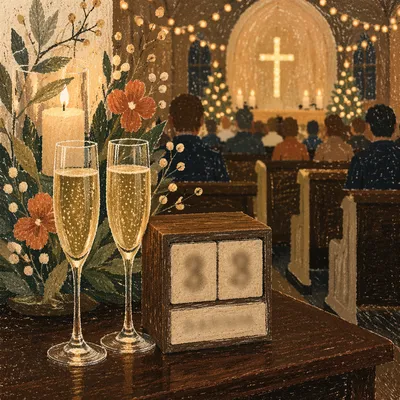 Midnight Watchnight Service with Sparkling Cider