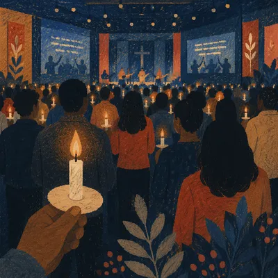 New Year Watchnight Candlelight Church Service
