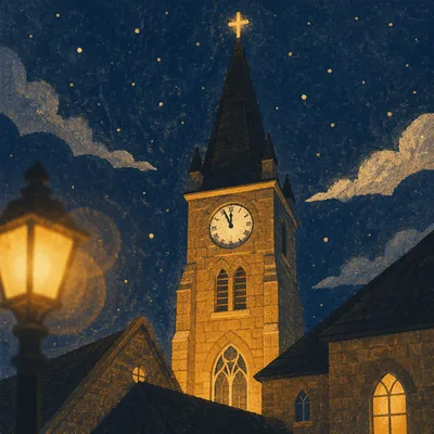 Midnight Church Watchnight Service Steeple