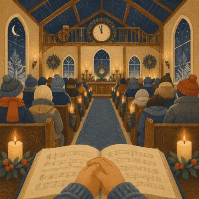 New Year Watchnight Service in Wooden Chapel