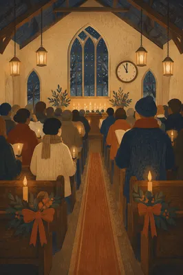 New Year Watchnight Service in Wooden Chapel