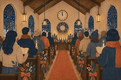 New Year Watchnight Service in Wooden Chapel