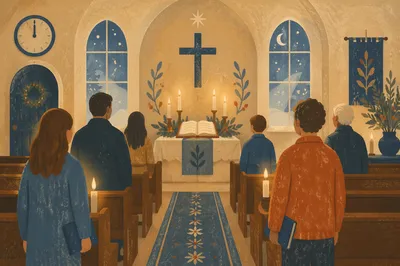 New Year Watchnight Service in Wooden Chapel