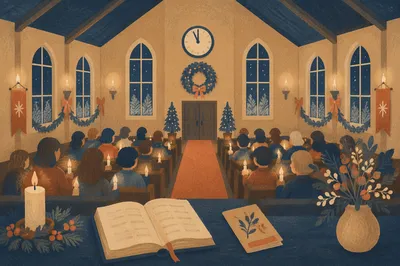 New Year Watchnight Service in Wooden Chapel