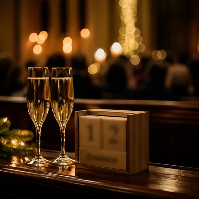 Midnight Watchnight Service with Sparkling Cider
